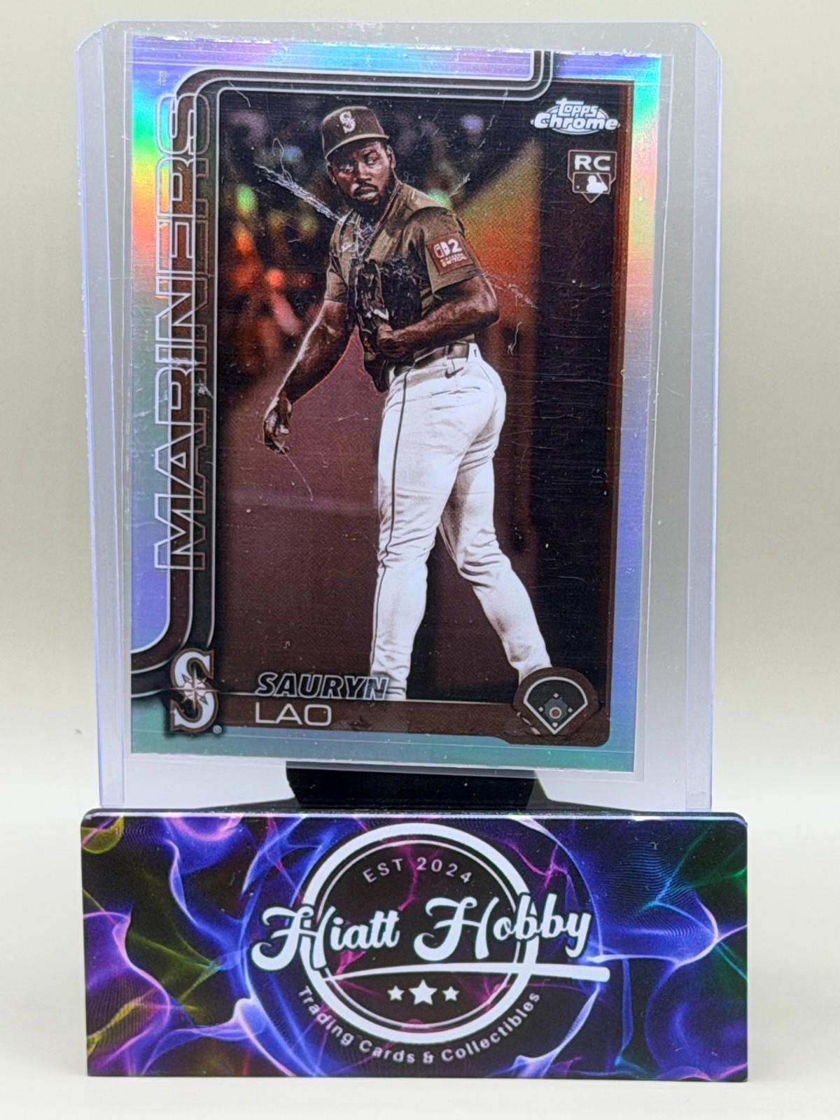 2025 Topps Chrome Update - Sauryn Lao #USC198 - Sepia Refractor (RC)