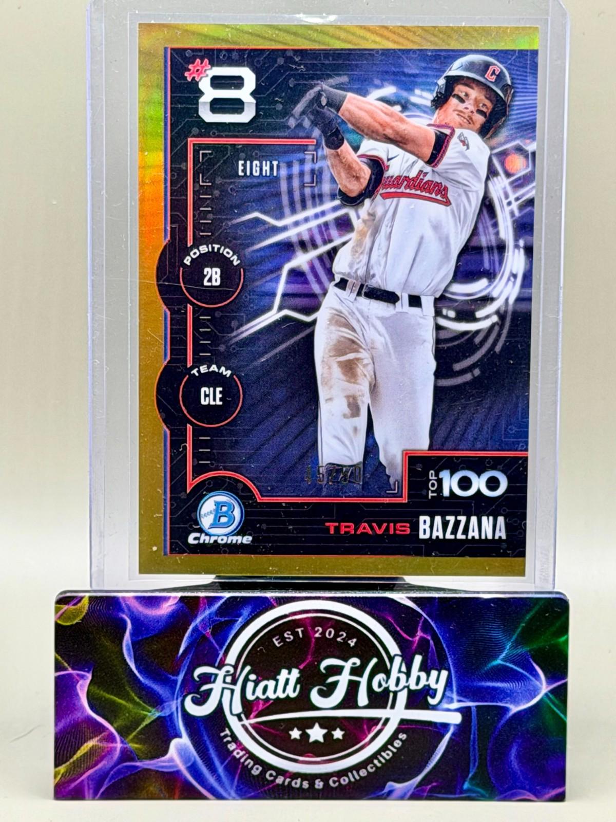 2025 Bowman Chrome - Travis Bazzana #BTP-8 - Top Prospects - Gold /50