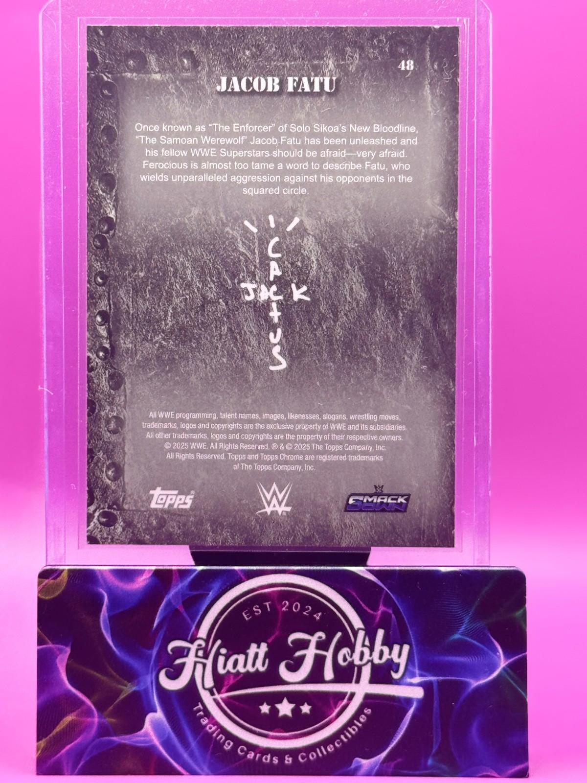 2025 Topps Chrome Cactus Jack WWE - Jacob Fatu #48