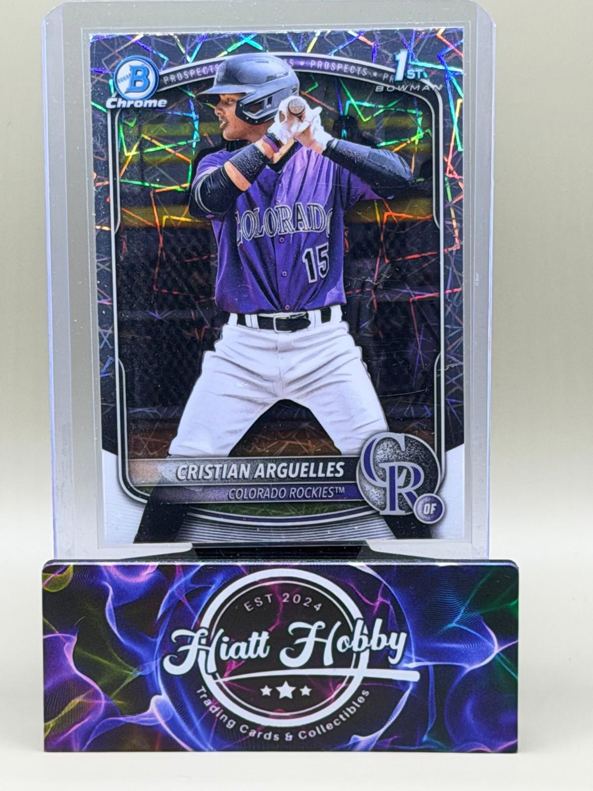 2025 Bowman Chrome - Cristian Arguelles #BCP-220 - Laser Refractor (RC)
