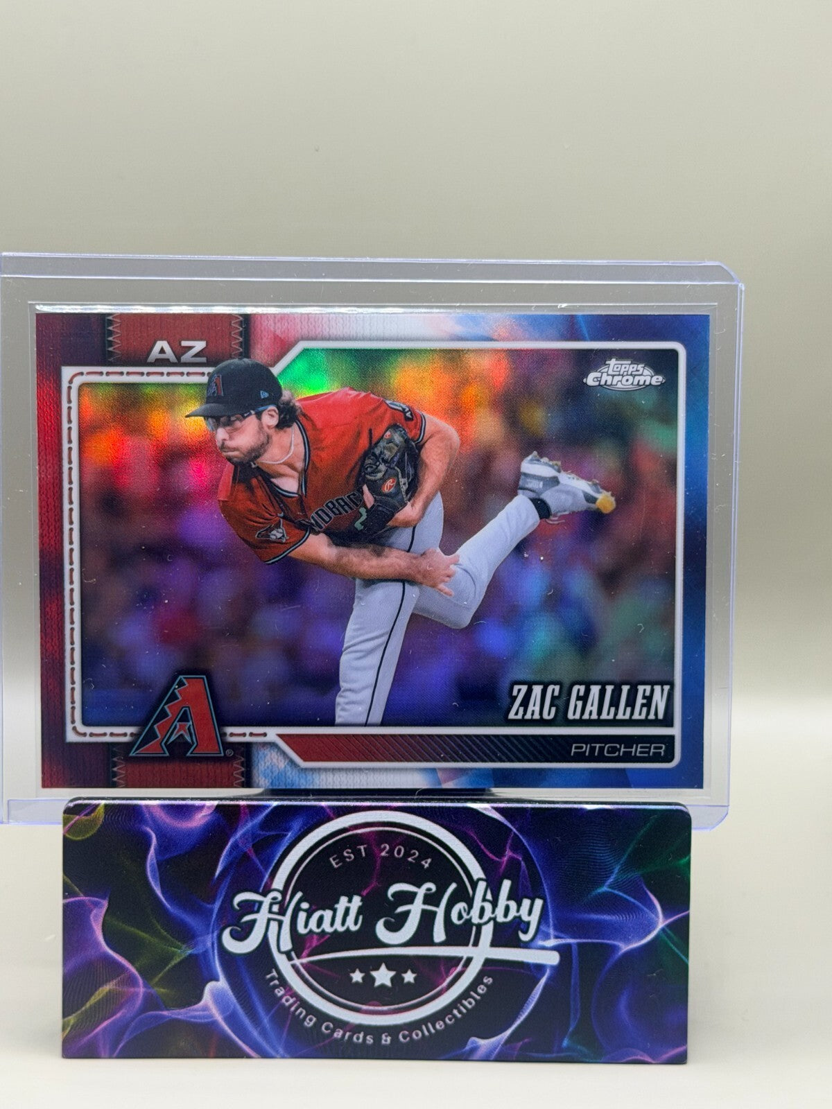 2026 Topps Chrome - #158 Zac Gallen - Red White Blue Refractor