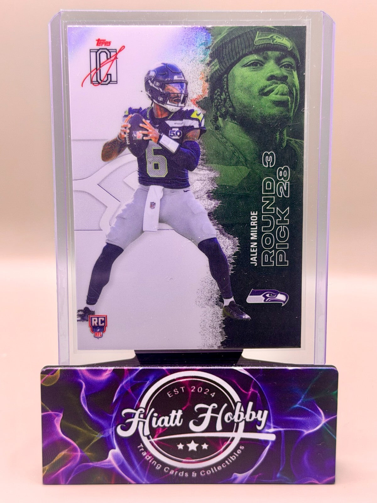 2025 Topps Signature Class - #151 Jalen Milroe - Chrome White Refractor (RC)