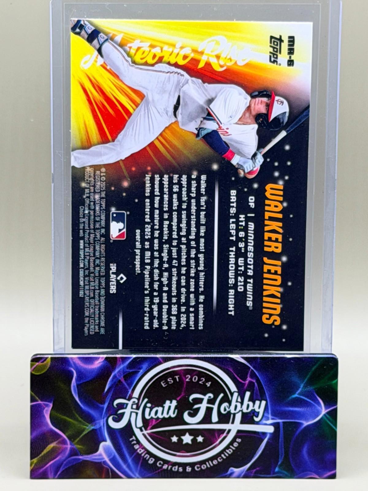 2025 Bowman Chrome - Walker Jenkins #MR-6 - Meteoric Rise - Mojo (RC)