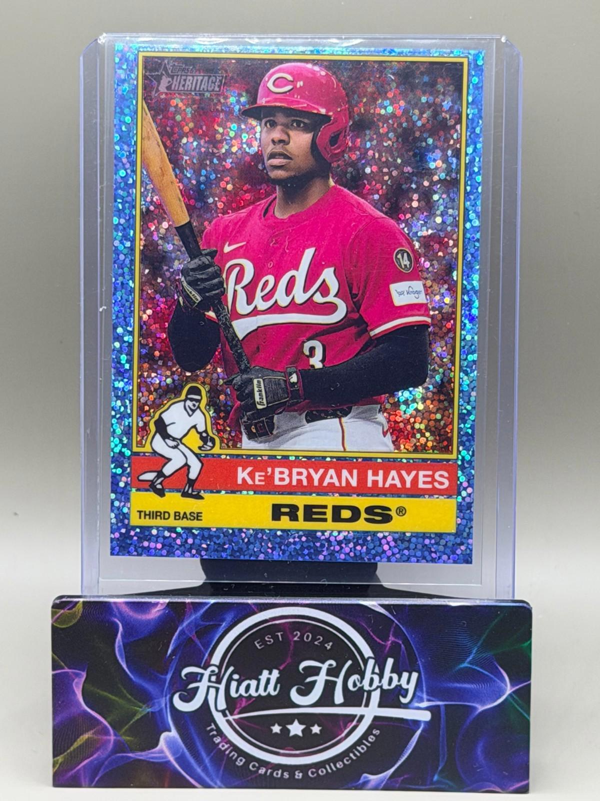 2025 Topps Heritage High Number - Ke'Bryan Hayes #580 - Light Blue Sparkle