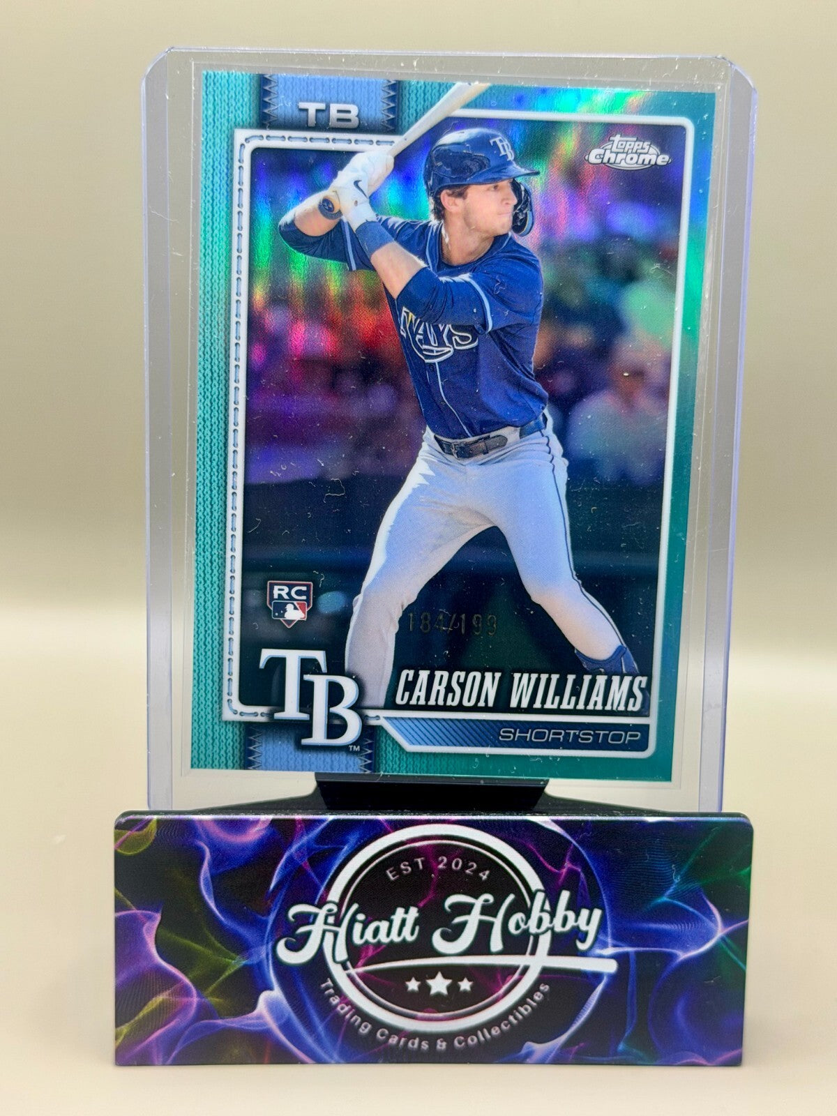 2026 Topps Chrome - #195 Carson Williams - Aqua Refractor /199