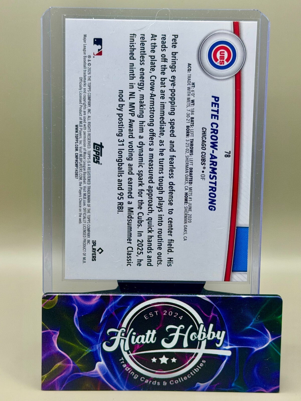 2026 Topps Series 2 Flagship Collection - #78 Pete Crow-Armstrong
