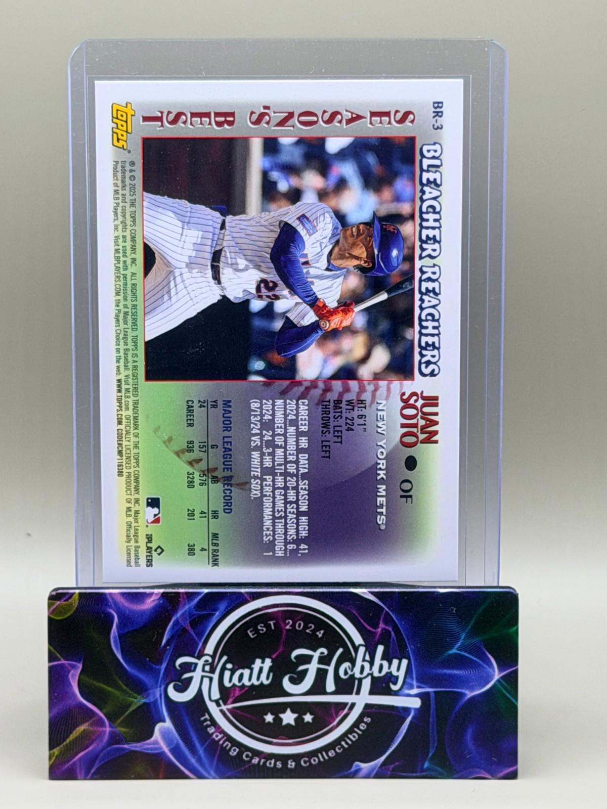 2025 Topps Update Series - Bleacher Reachers Juan Soto #BR-3 Pink Foil