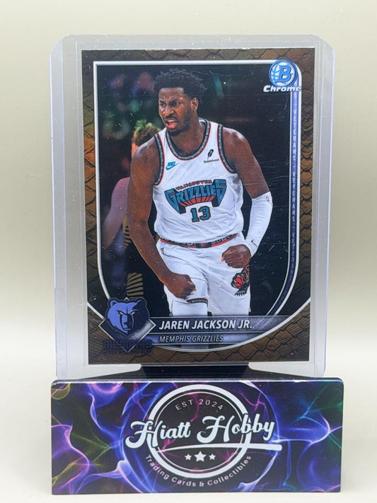 2025-26 Bowman Chrome Basketball - #BCV-137 Jaren Jackson - Reptilian Refractor
