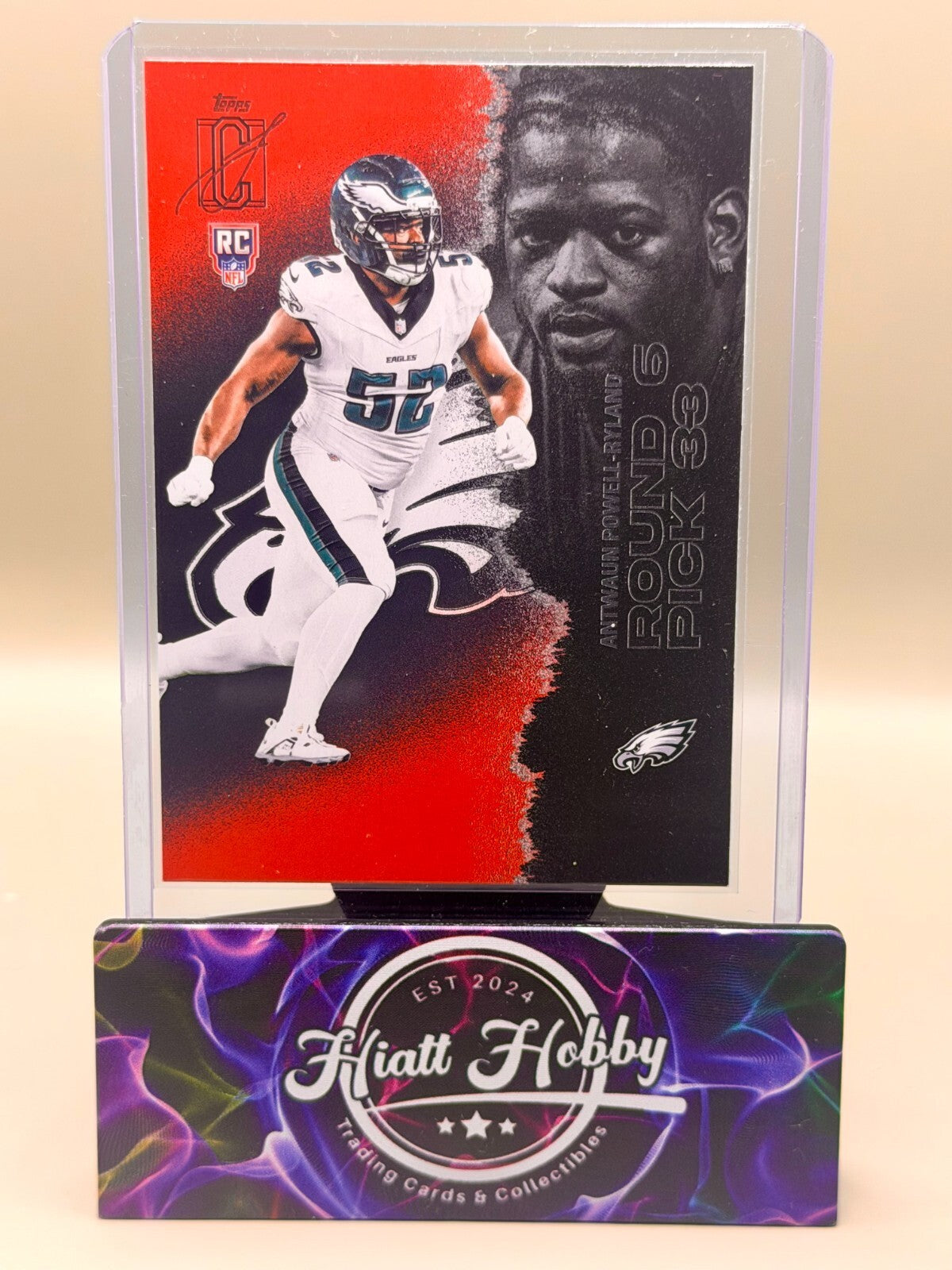 2025 Topps Signature Class Football - #246 Antwaun Powell-Ryland - Red Black (RC