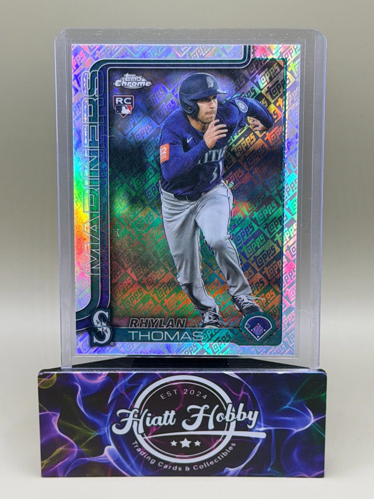 2025 Topps Chrome Update - Rhylan Thomas #USC185 - Fanatics Logo Refractor (RC)