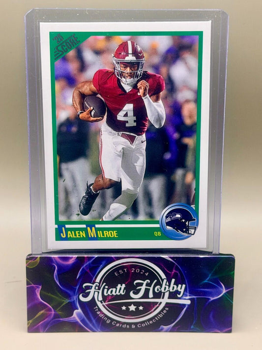 2025 Panini Score - #7 Jalen Milroe - Anniversary Throwback (RC)