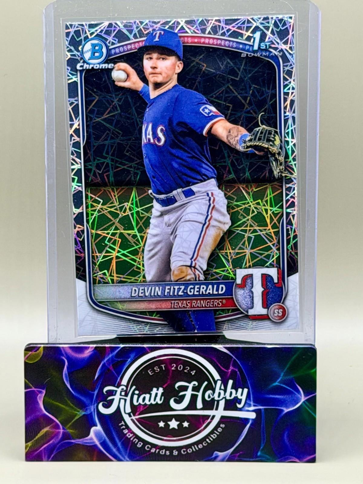 2025 Bowman Chrome - Devin Fitz-Gerald #BCP-158 - Laser Refractor (RC)