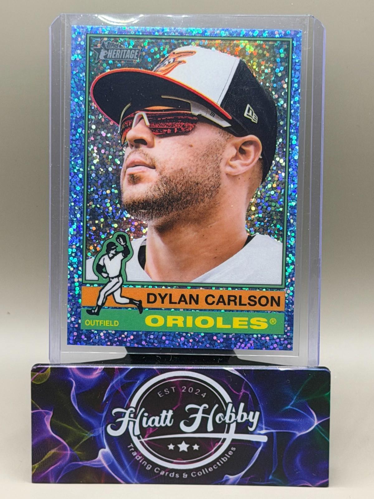 2025 Topps Heritage High Number - Dylan Carlson #618 - Light Blue Sparkle