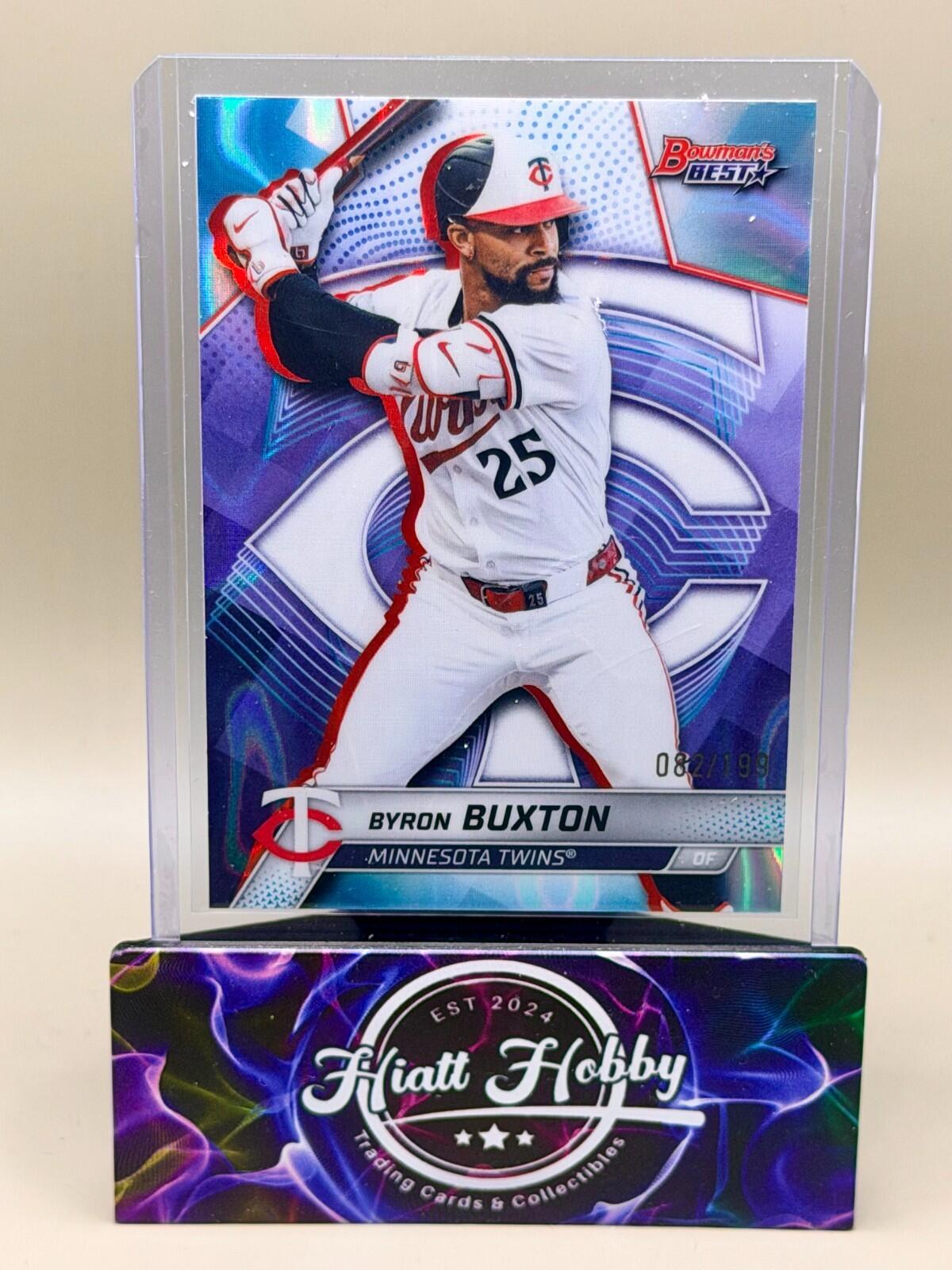 2025 Bowman's Best - #48 Byron Buxton - Aqua Lava /199