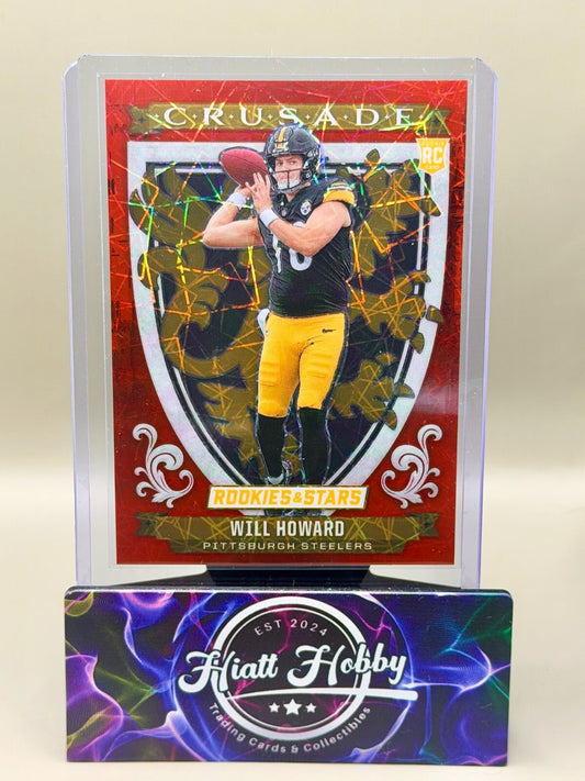 2025 Panini Rookies and Stars - #12 Will Howard - Crusade - Laser (RC)