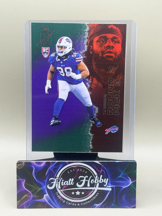 2025 Topps Signature Series Football - #218 TJ Sanders - Purple & Green (RC)