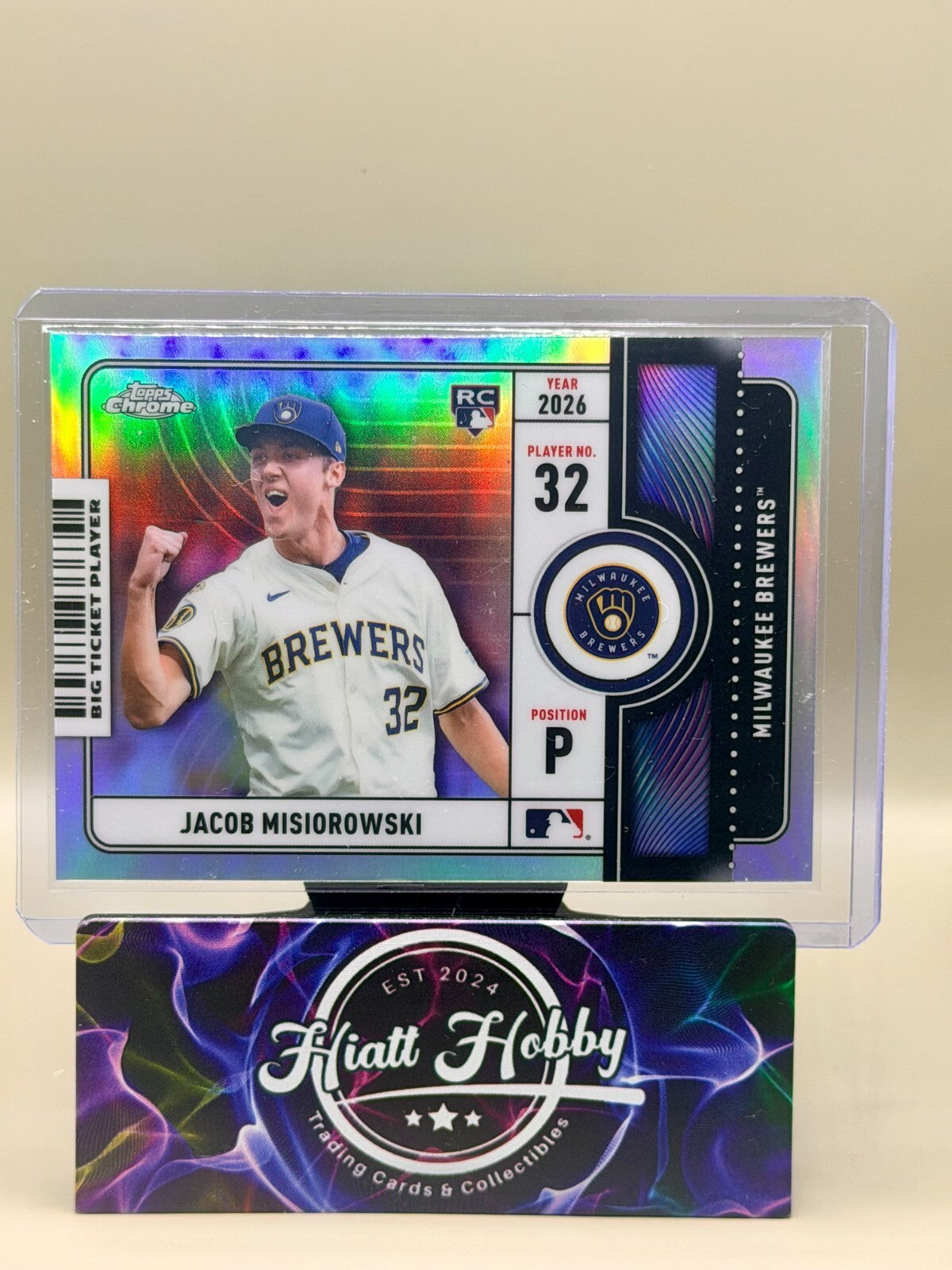 2026 Topps Chrome - #BTP-2 Jacob Misiorowski - Big Ticket Players (RC)
