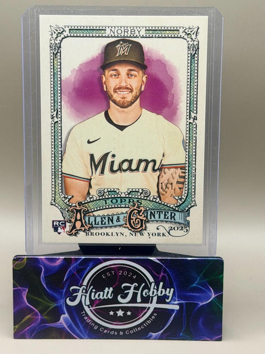 2025 Topps Allen & Ginter - Connor Norby #98 - Glossy 1/1