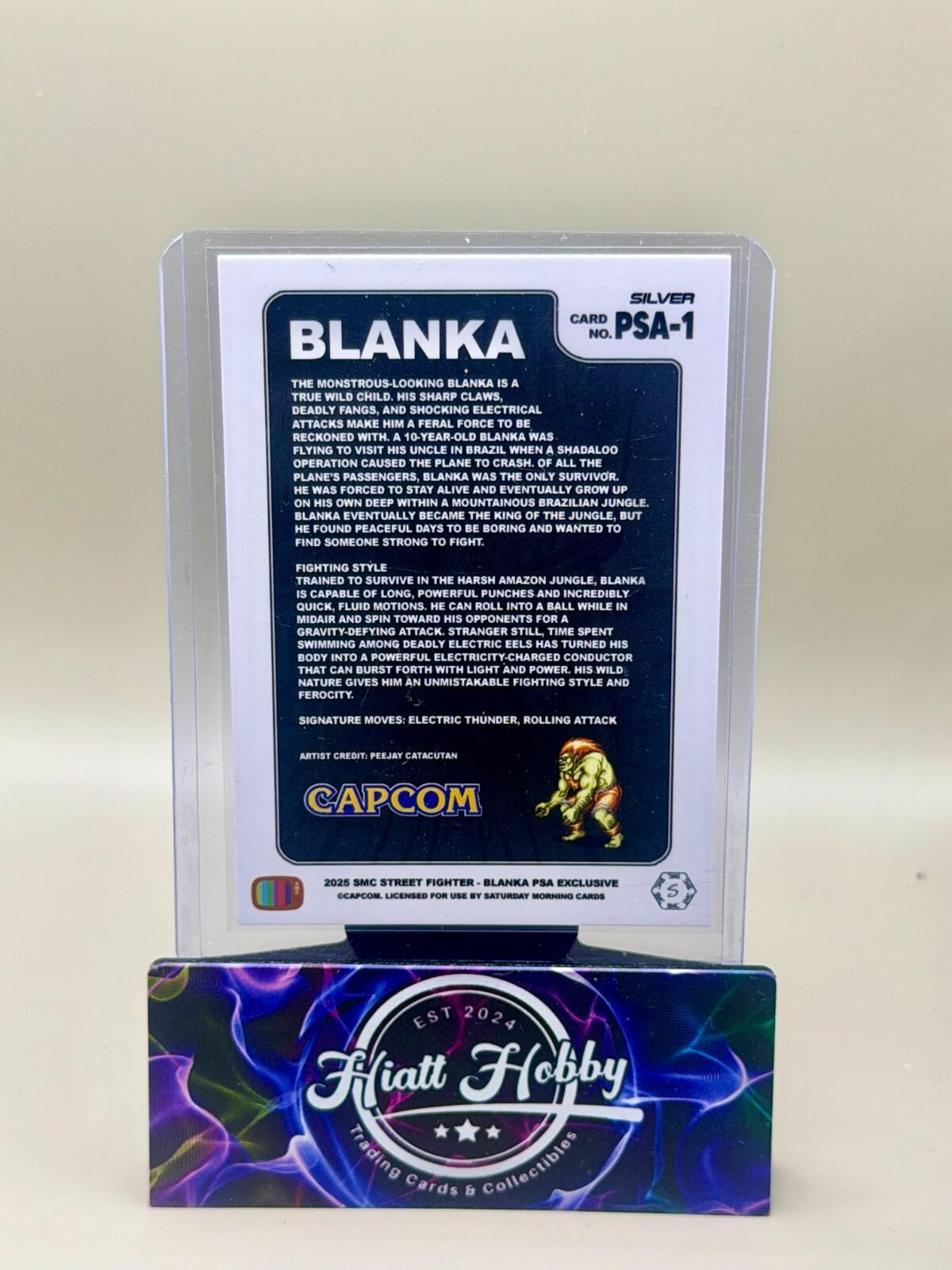 Blanka 2025 Street Fighter II Champion Edition PSA Magazine Silver Promo