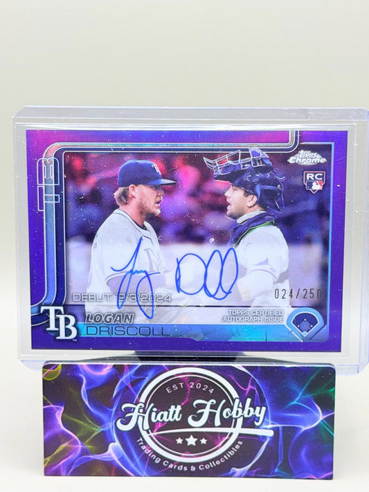 2025 Topps Chrome Update - Logan Driscoll #CRDA-LDR - Rookie Auto - Purple /250