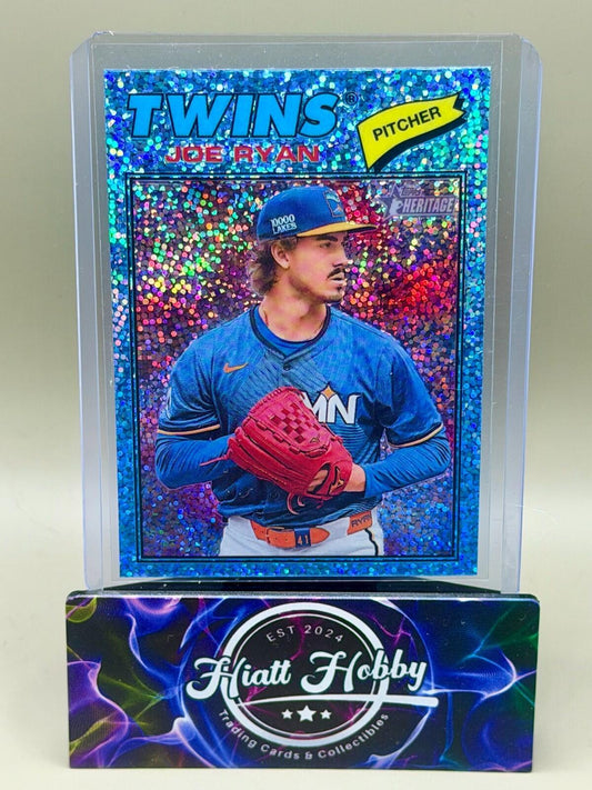 2026 Topps Heritage - #255 Joe Ryan - Light Blue Sparkle - SP