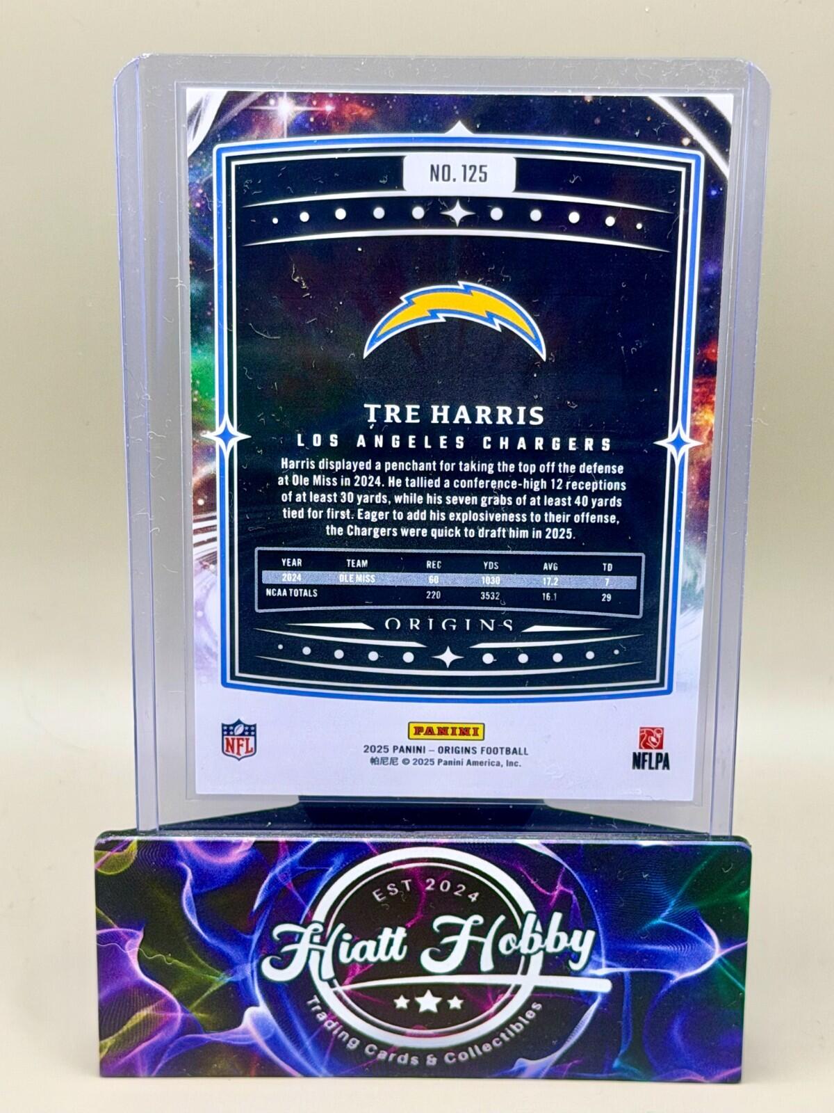 2025 Panini Origins Football - #125 Tre Harris (RC)