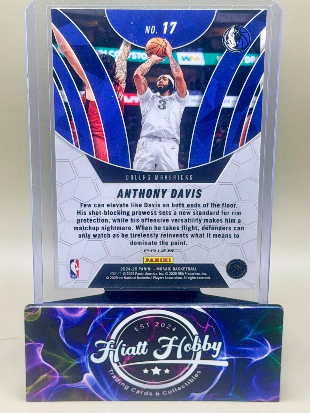 2024-25 Panini Mosaic Basketball - #17 Anthony Davis - Elevate - Silver Mosaic