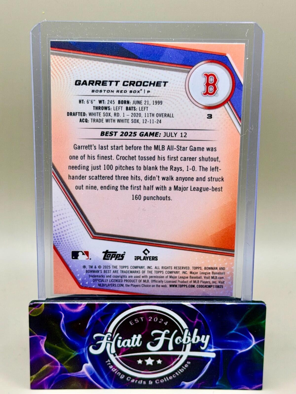 2025 Bowman's Best - Base & Refractors  - Complete your set.  RC and Superstars