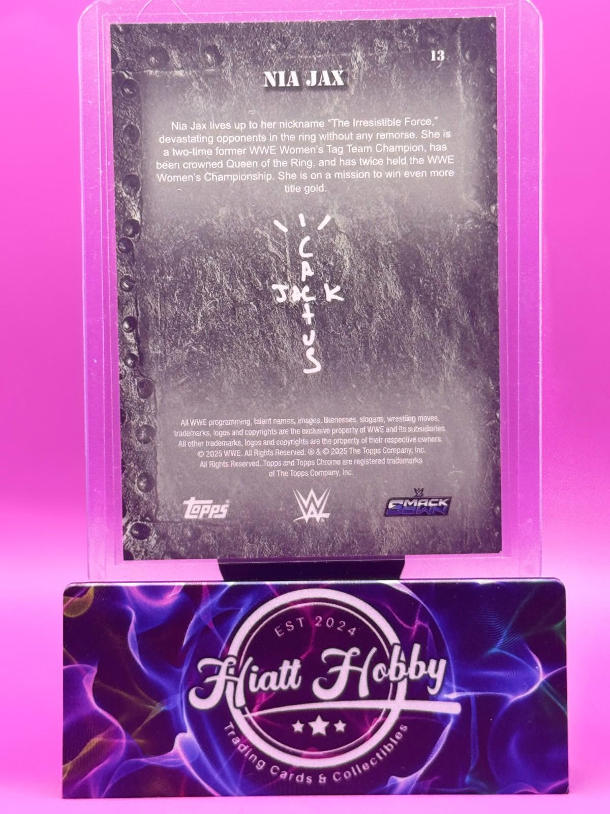 2025 Topps Chrome Cactus Jack WWE - Nia Jax #13