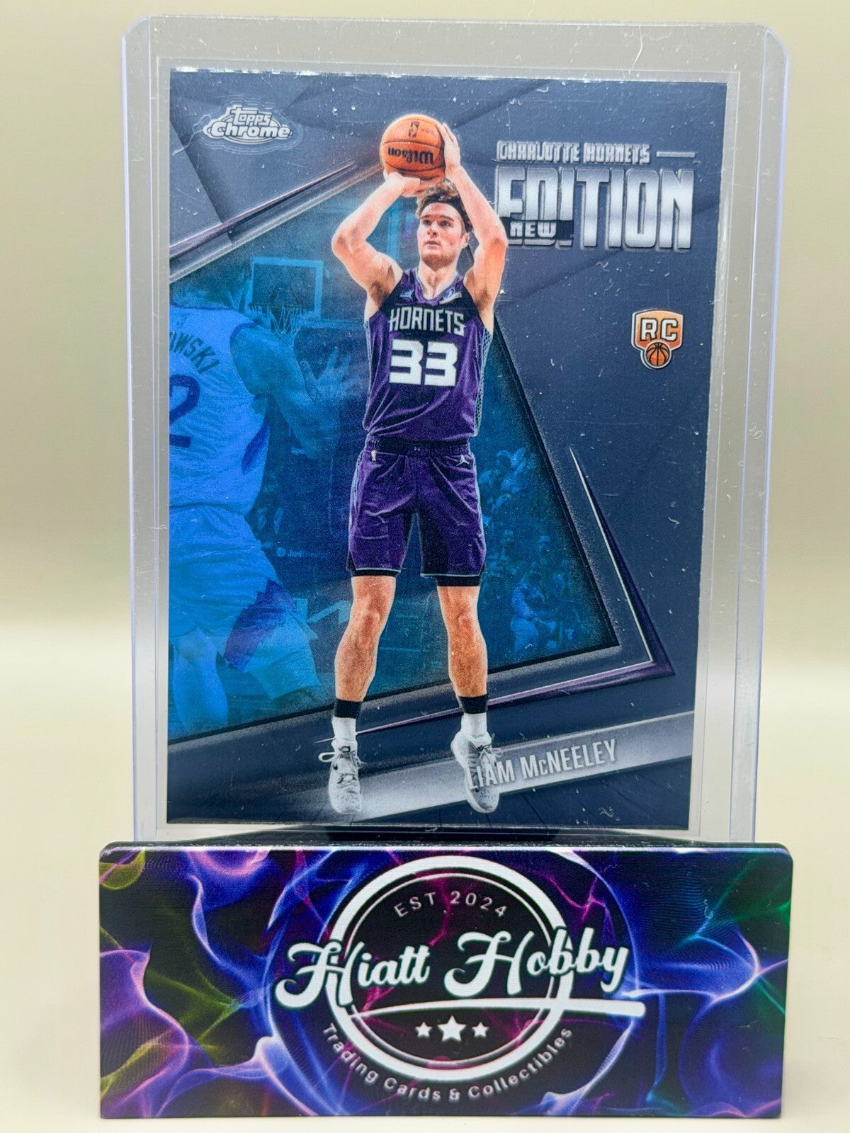 2025-26 Topps Chrome Update - #GR-18 Liam McNeeley - New Edition (RC)