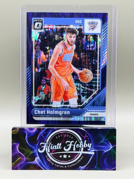 2024-25 Panini Donruss Optic - Chet Holmgren #23 - Purple Shock Prizm