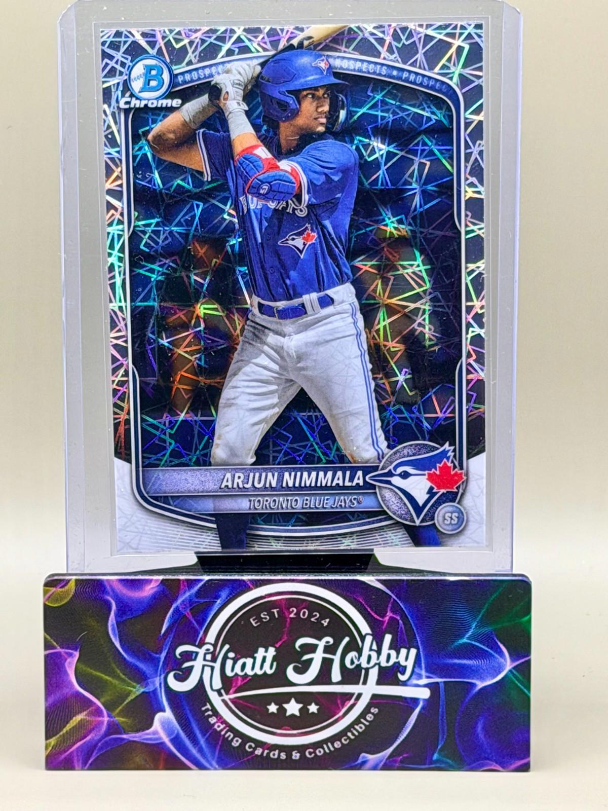 2025 Bowman Chrome - Arjun Nimmala #BCP-228 - Laser Refractor (RC)