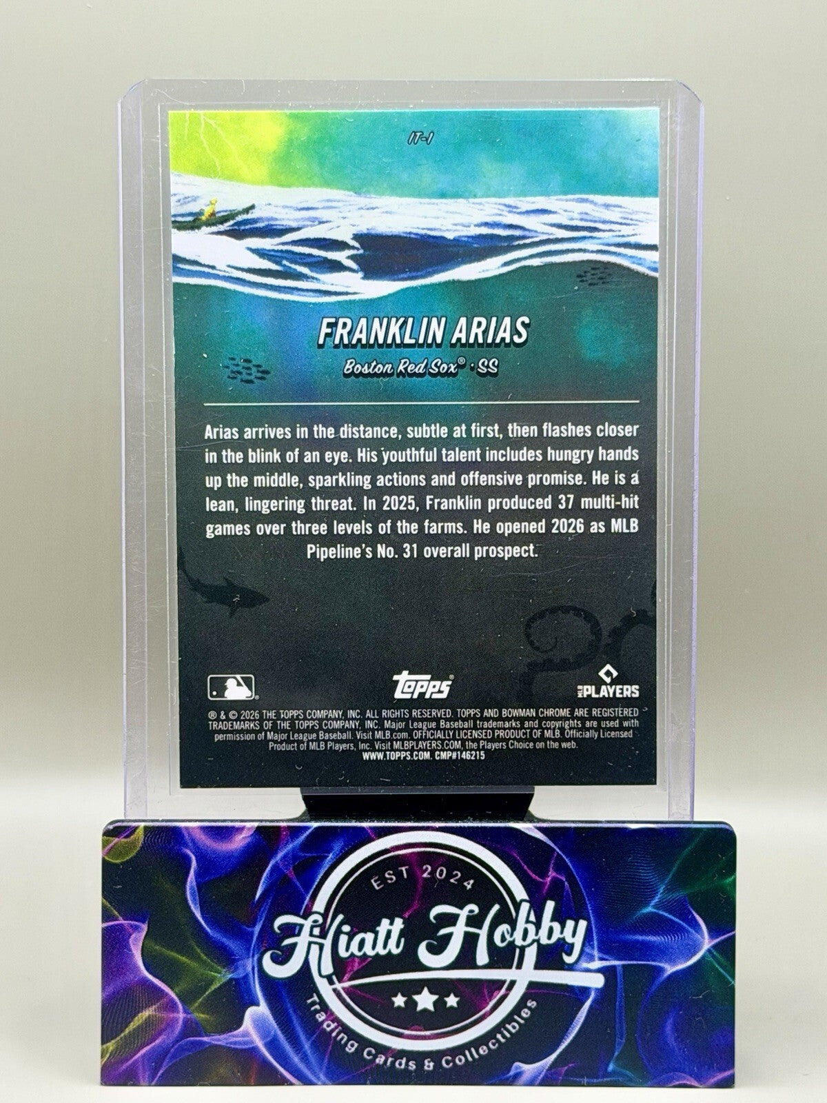2026 Bowman Chrome - #IT-1 Franklin Arias - It Came to the League Mojo Refractor