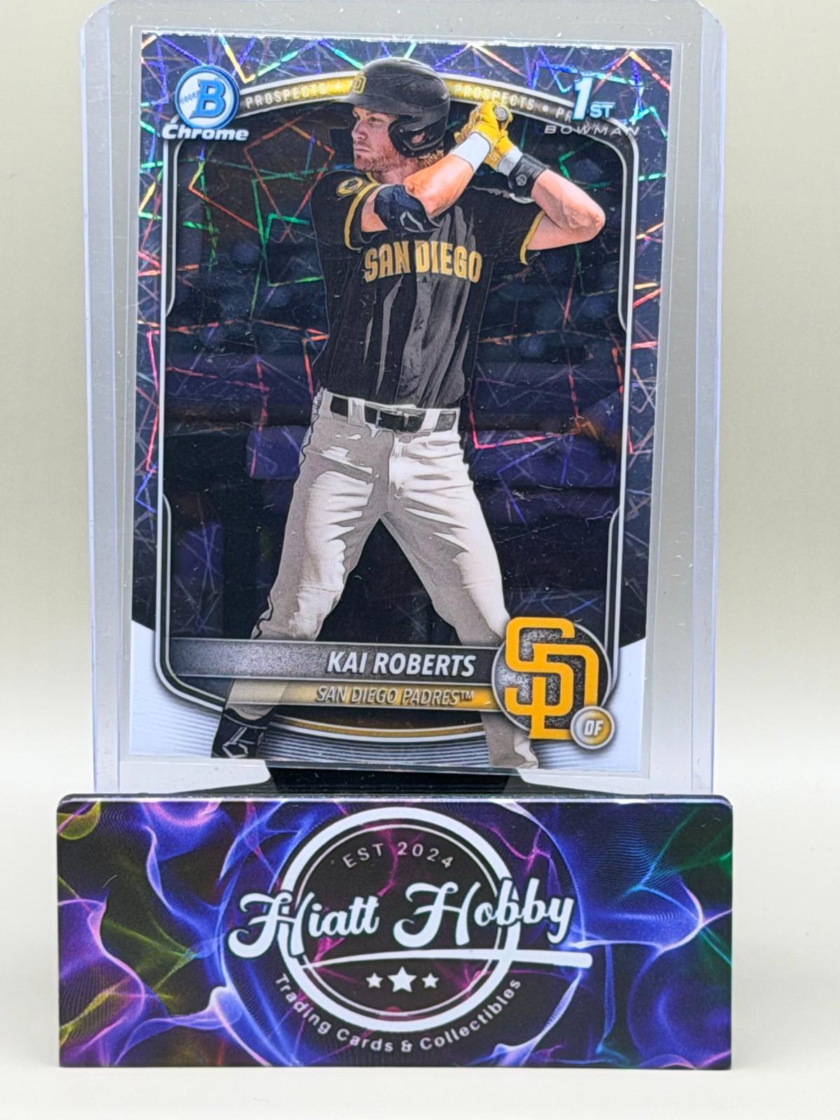 2025 Bowman Chrome - Kai Roberts #BCP-182 - Laser Refractor (RC)