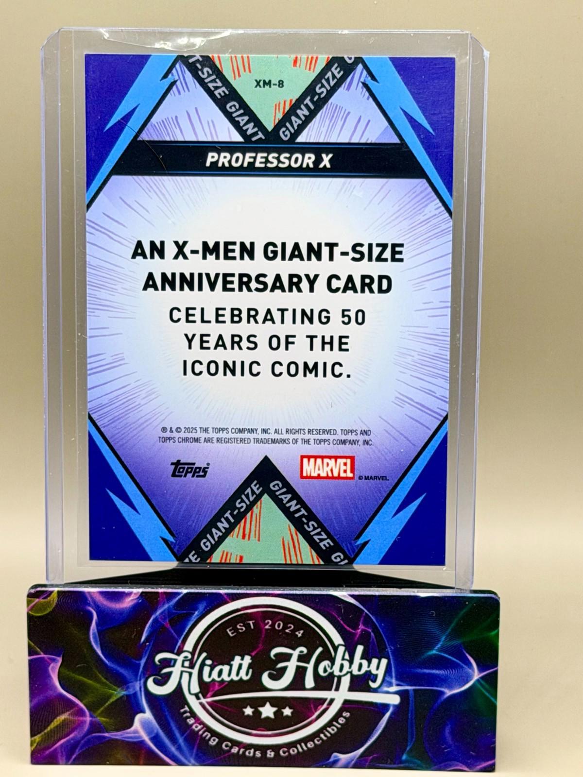 2025 Topps Chrome Marvel Comics Professor X #XM-8 - X-Men Giant-Size Anniversary