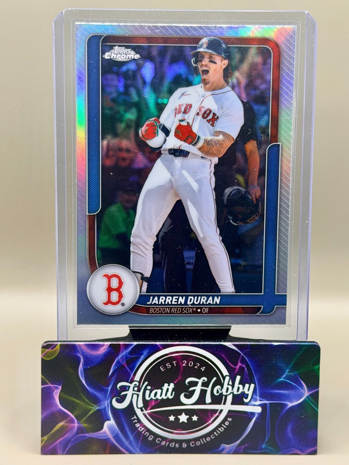2026 Topps Series 2 Flagship Collection - #77 Jarren Duran - Chrome Refractor
