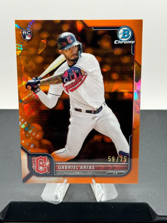 2022 Bowman Chrome Sapphire - Gabriel Arias #7 - Orange /75 (RC)