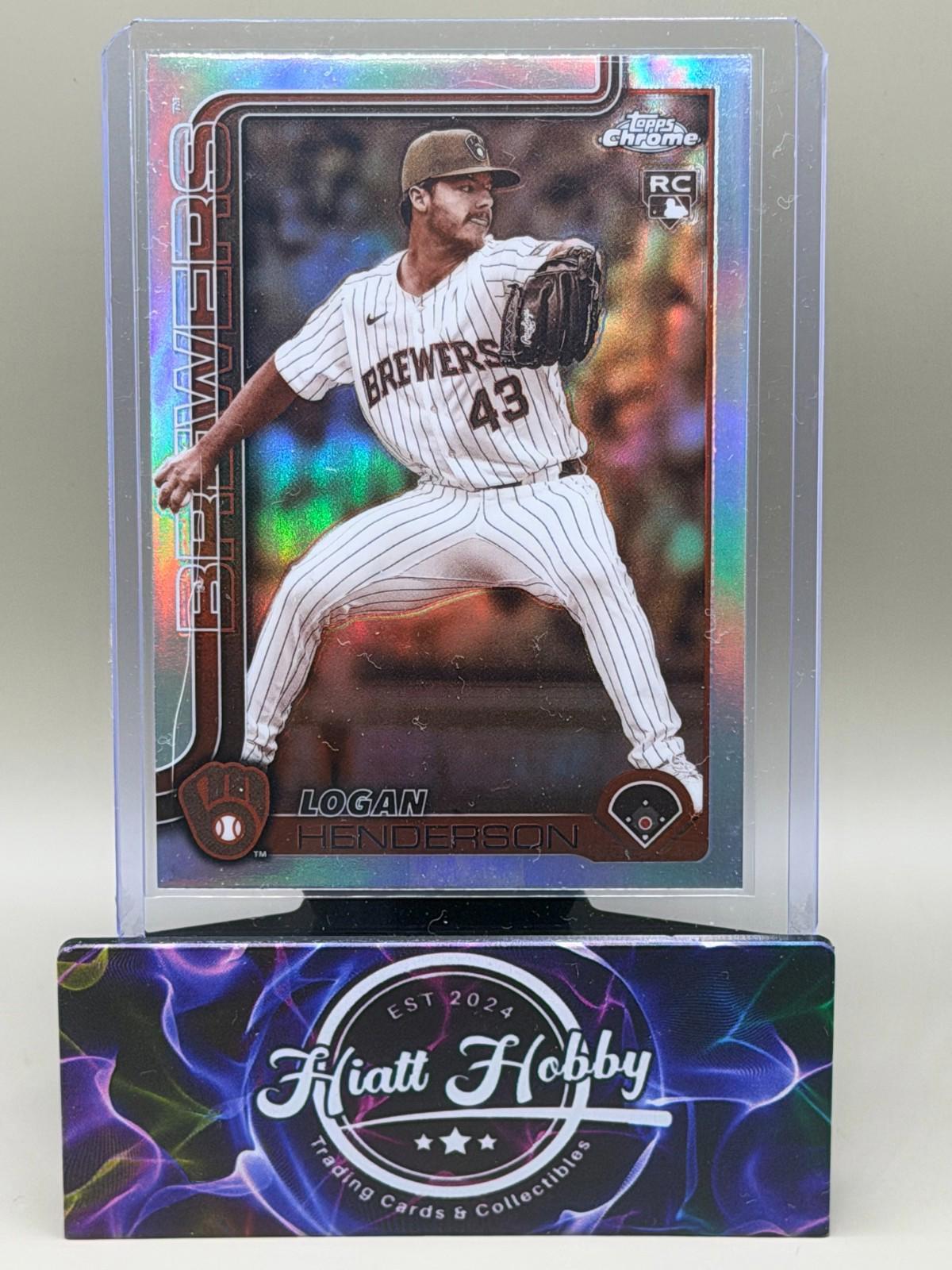 2025 Topps Chrome Update - Logan Henderson #USC65 - Sepia Refractor (RC)