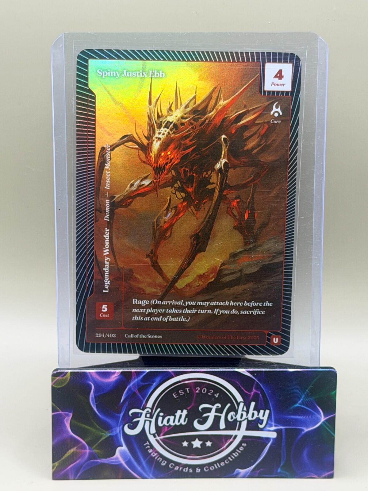 2025 Wonders of the First - #294/402 Spiny Justix Ebb (U) - Classic Foil