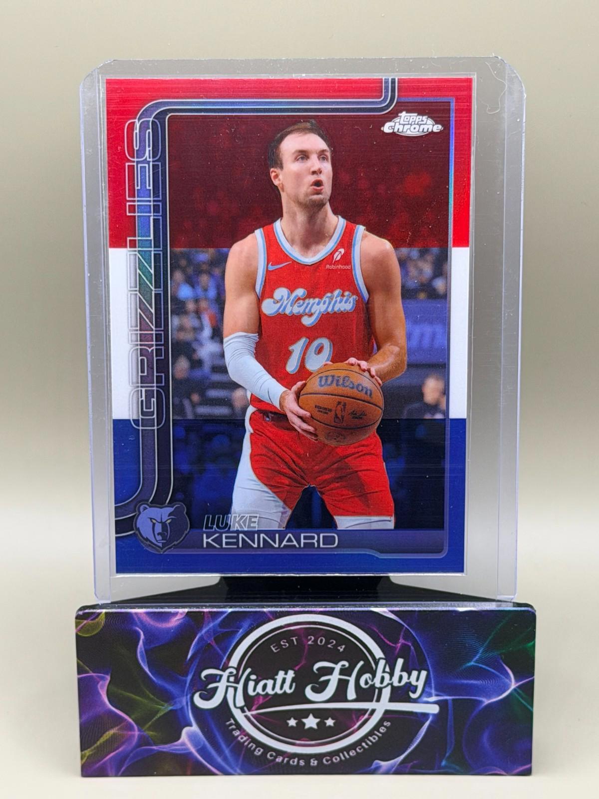 2025-26 Topps Chrome - Luke Kennard #117 Red White & Blue Refractor