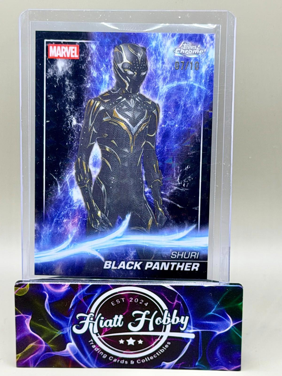2025 Topps Chrome Marvel Studios Shuri Black Panther #140 - Black Geometric /10