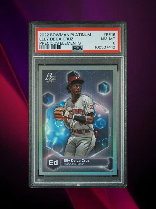2022 Bowman Platinum - Precious Elements #PE-16 Elly De La Cruz (RC) - PSA 8