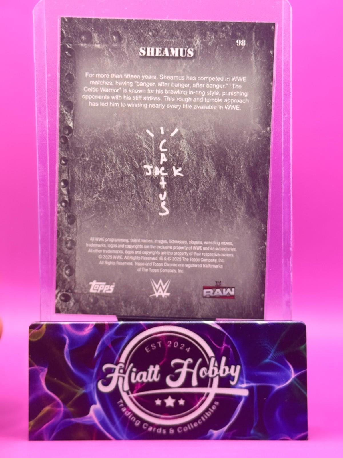 2025 Topps Chrome Cactus Jack WWE - Sheamus #98