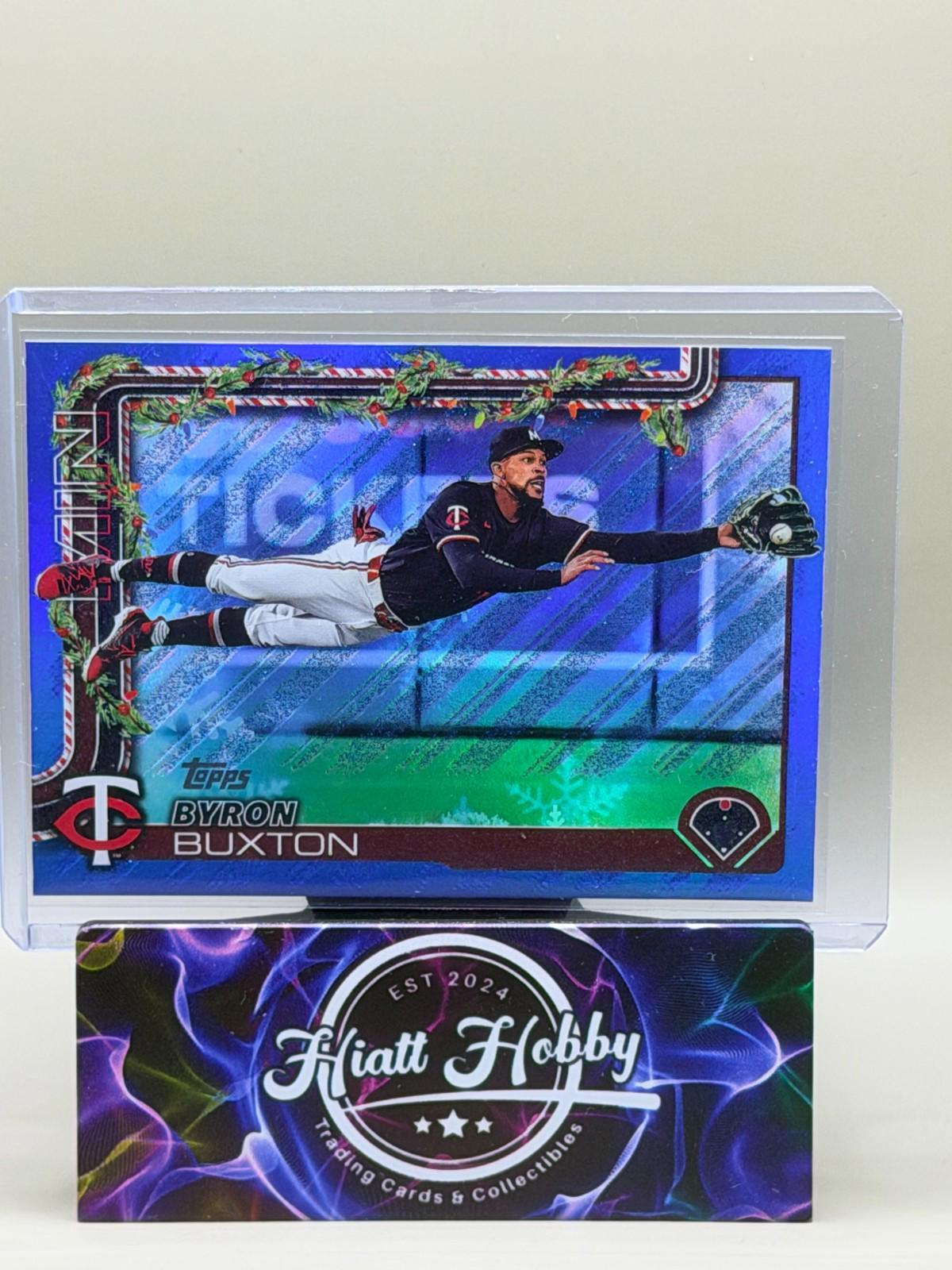 2025 Topps Holliday - Byron Buxton #H11 - Blue Metallic Glitter