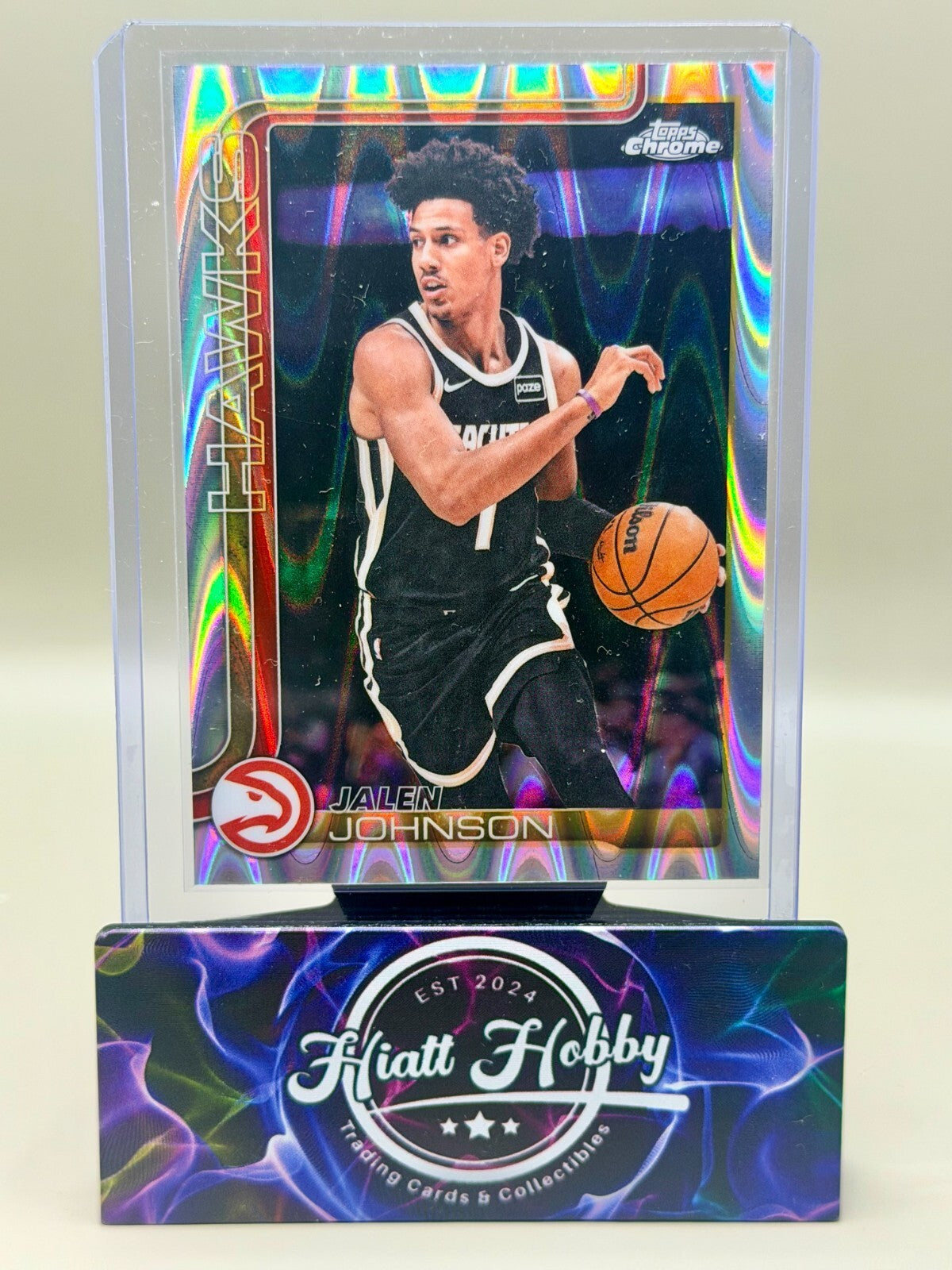 2025-26 Topps Chrome Update - #49 Jaylen Johnson - Raywave