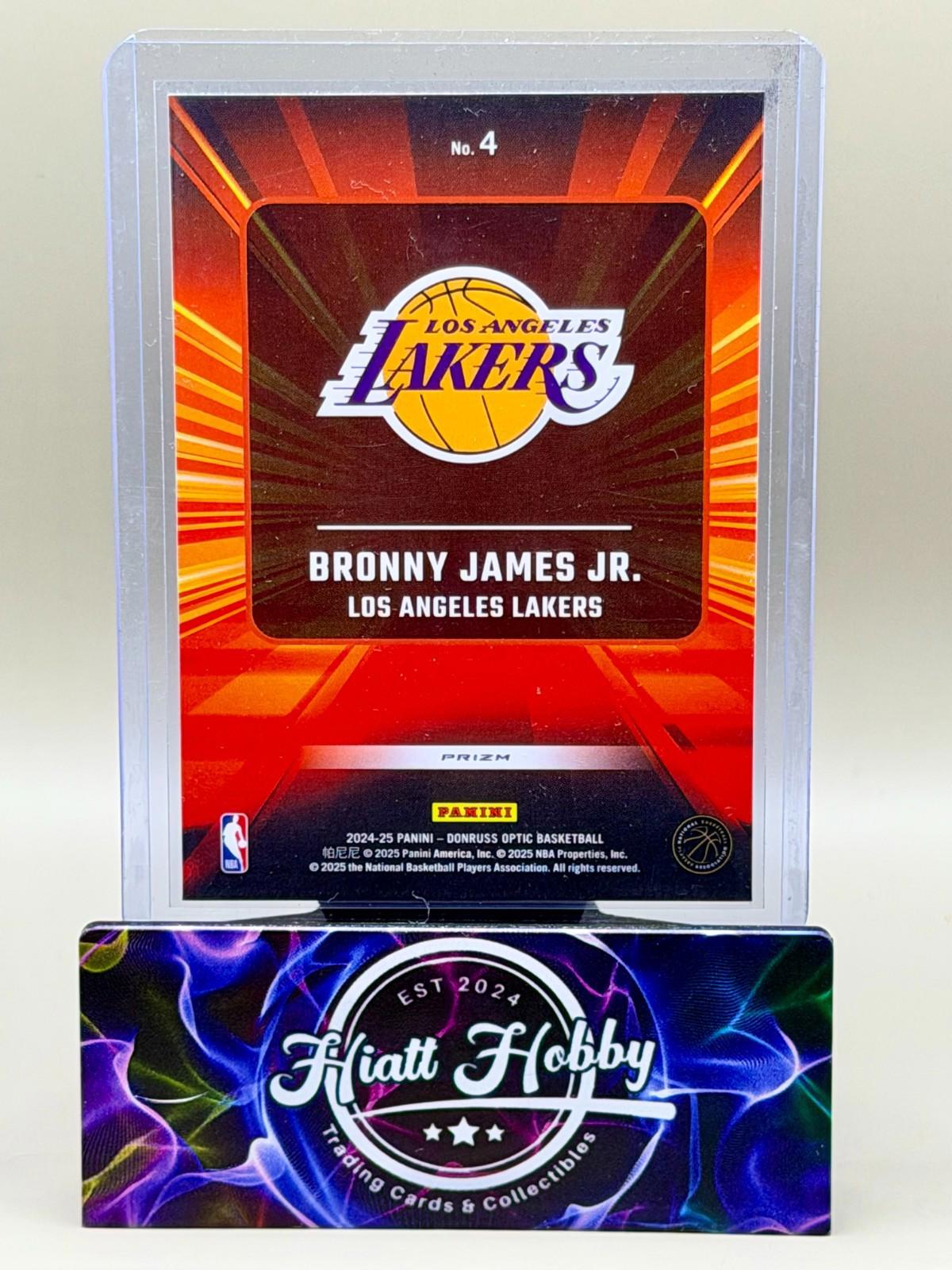2024-25 Panini Donruss Optic - Bronny James Jr #4 - Express Lane Holo Prizm (RC)