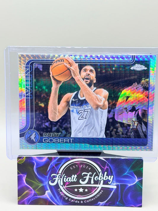 2025-26 Topps Chrome - Rudy Gobert #165 - Prism Refractor