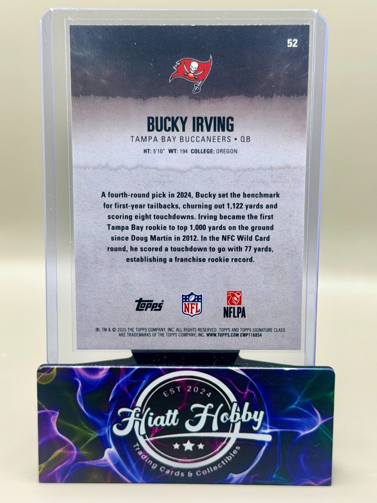 2025 Topps Signature Class Football - #52 Bucky Irving - Red Black