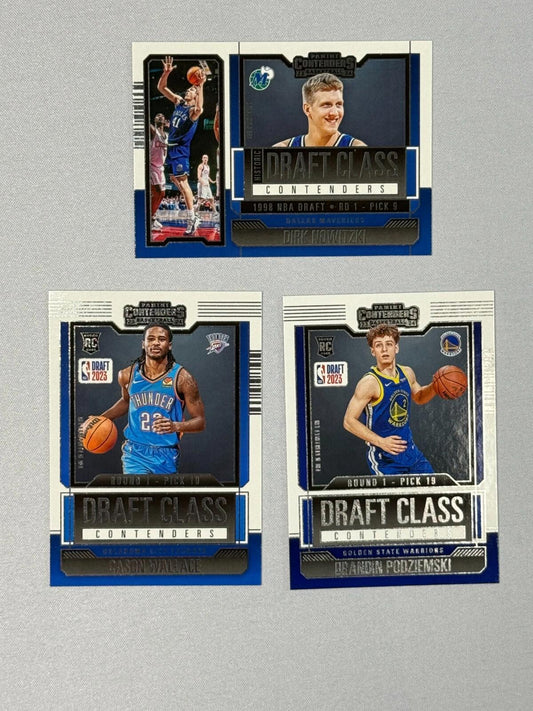 2023 Panini Contenders Basketball - Draft Class Contenders - LOT of 3