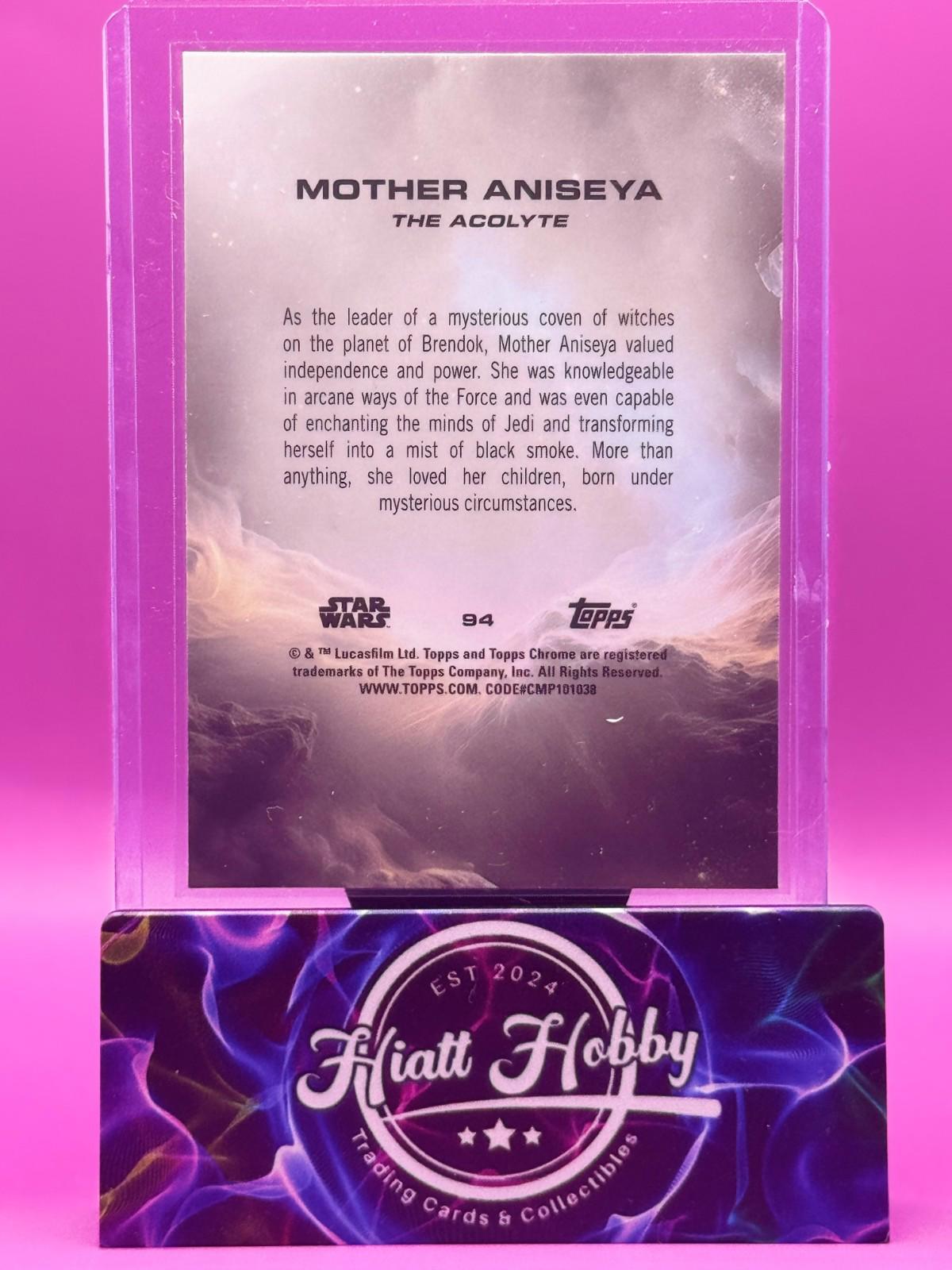 2025 Topps Chrome Star Wars - Mother Aniseya #94 - Raywave Refractor